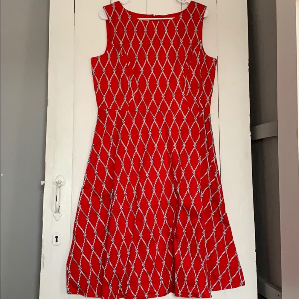Talbots Nautical pattern dress